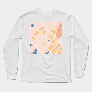 SAIGON art map Long Sleeve T-Shirt